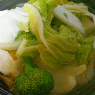 白菜とブロッコリーのホットサラダ